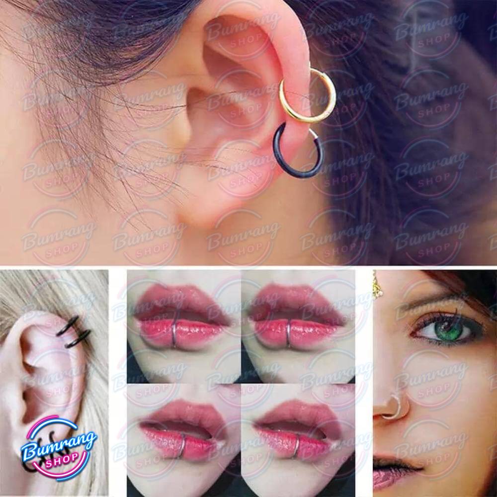 پیرسینگ فیک حلقه ای ( فنری)