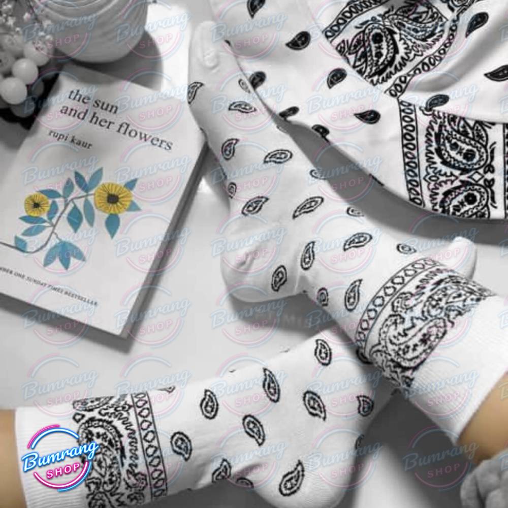 جوراب ساقدار طرح بته جقه