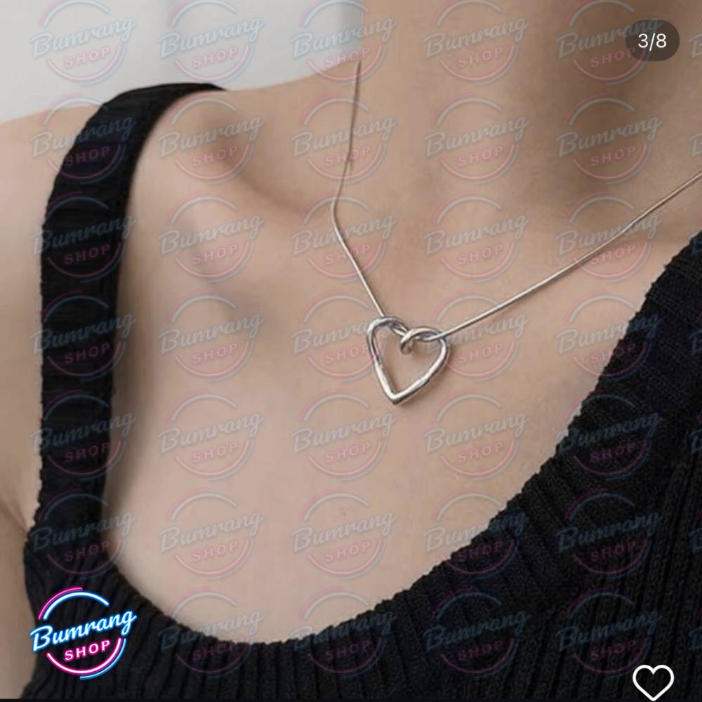 گردنبند قلب پیچ