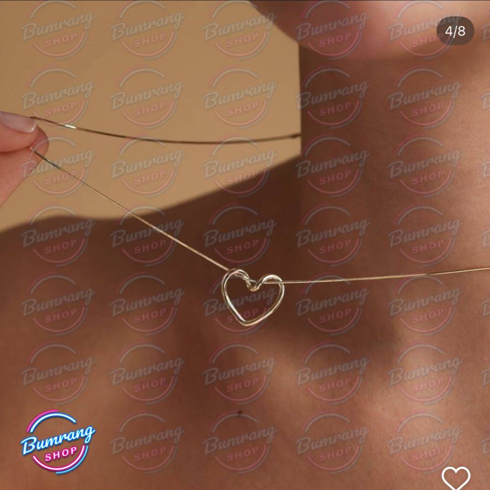 گردنبند قلب پیچ